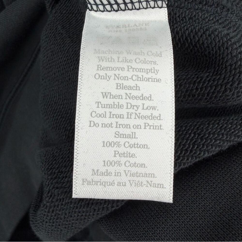 Everlane 100% Human Crewneck Sweatshirt black Size S NWOT - Picture 3 of 4